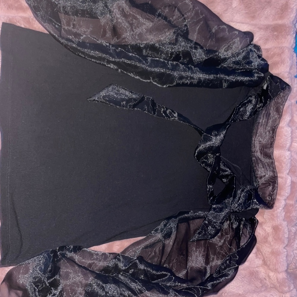 Cute Black Blouse Medium Sized Worn Once